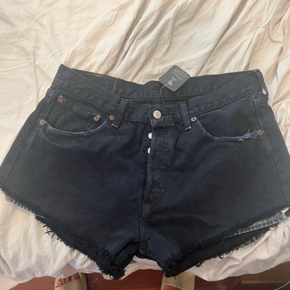 Levi’s black shorts from urban outfitters